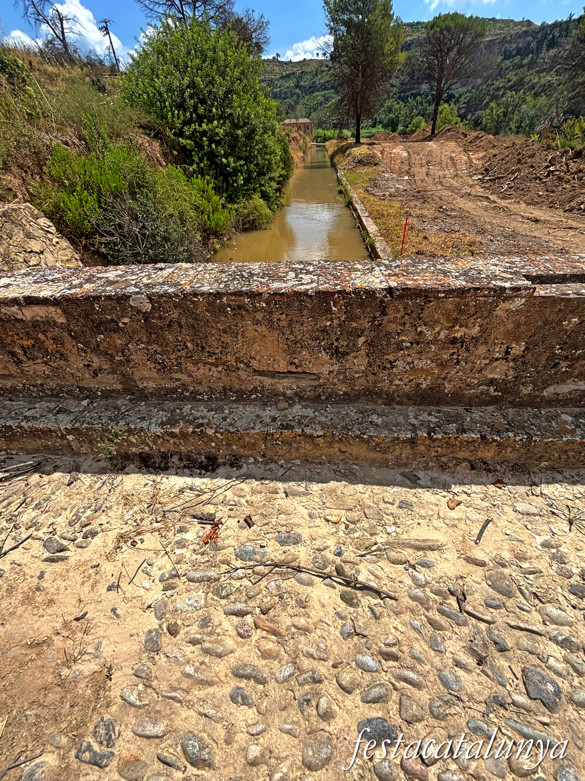 Sant Fruitós de Bages - Mirador de la Resclosa de la Mina al riu Llobregat 