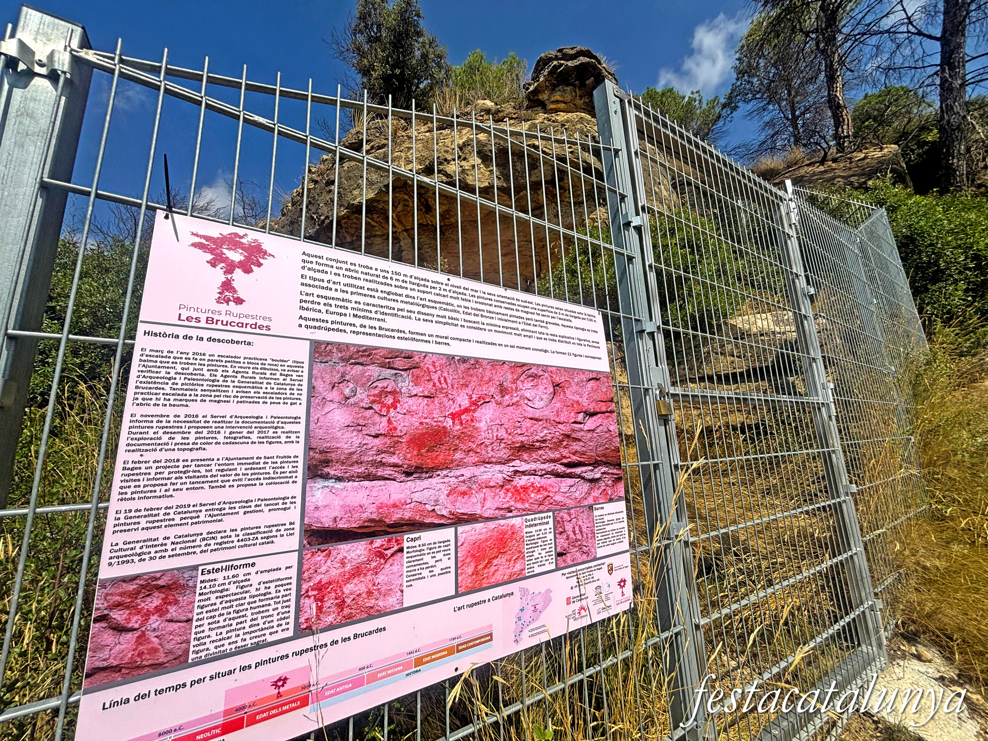 Sant Fruitós de Bages - Pintures rupestres de les Brucardes