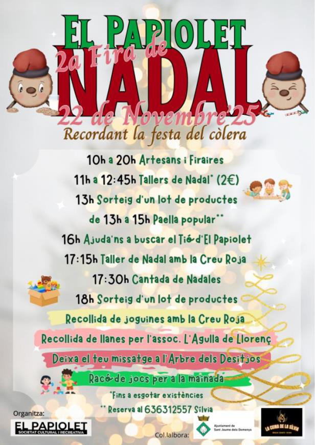 Sant Jaume dels Domenys - Fira de Nadal d'El Papiolet 