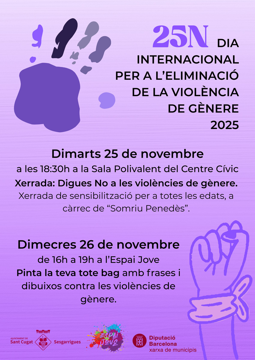 Sant Cugat Sesgarrigues - 25N Dia Internacional per a l'Eliminació de la violència vers les dones 