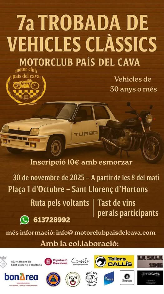 Sant Llorenç d'Hortons - Trobada de cotxes clàssics