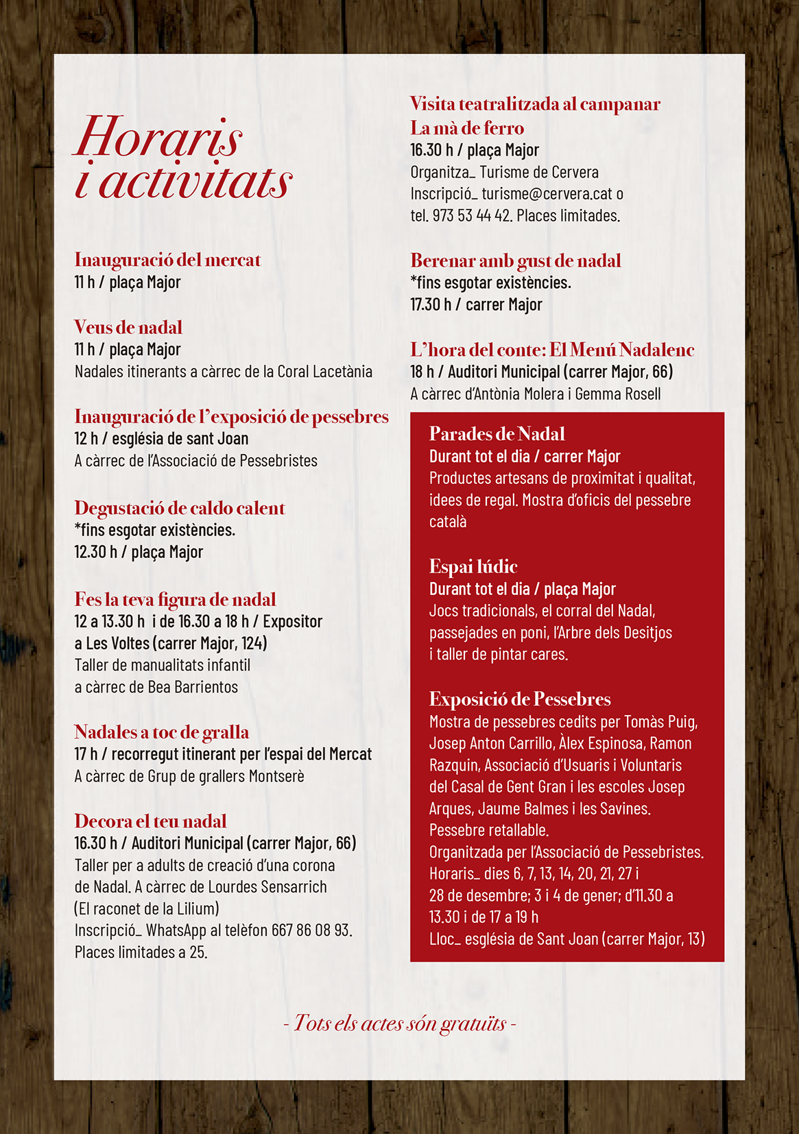 Cervera - Mercat de Nadal 