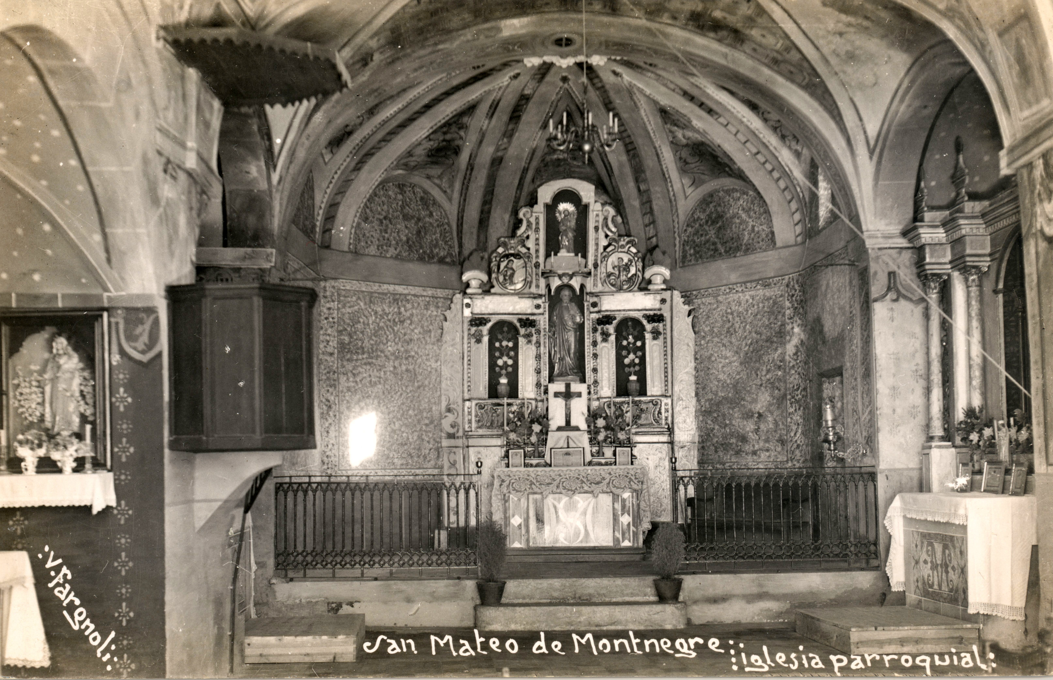 Quart - Església de Sant Mateu de Montnegre (Foto: Fons de la Diputació de Girona. INSPAI) 