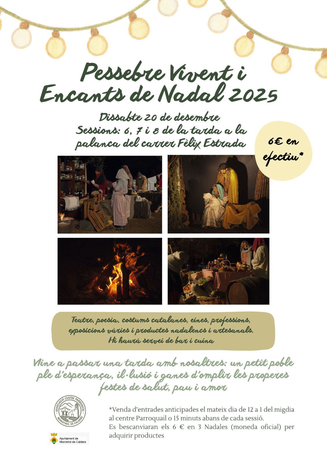 Pessebre Vivent i Encants de Nadal a Monistrol de Calders