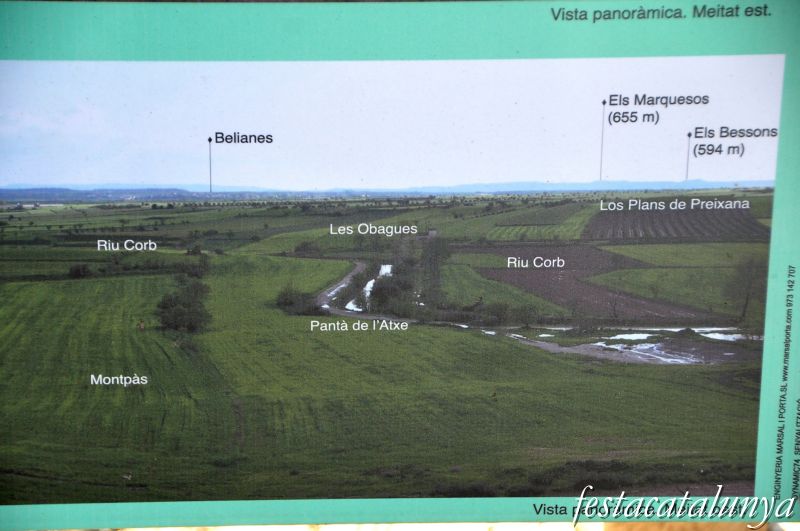 Preixana - Vistes panoràmiques de l’espai natural protegit secans de Belianes-Preixana des del tossal de la vila
