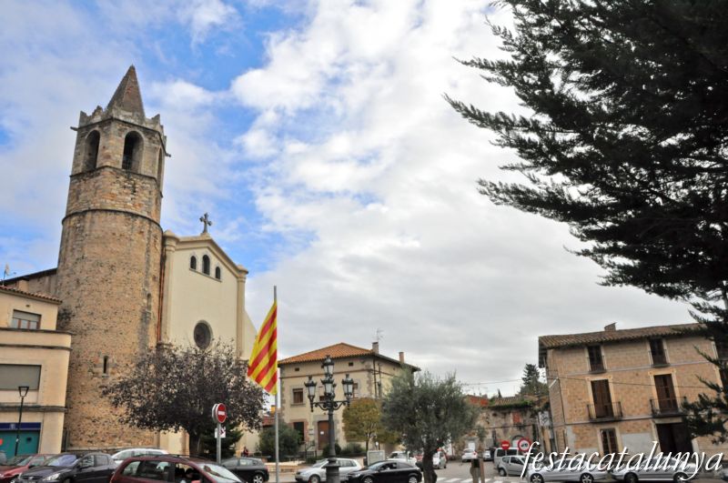 Església parroquial i torre del campanar de Santa Maria de Palautordera ***