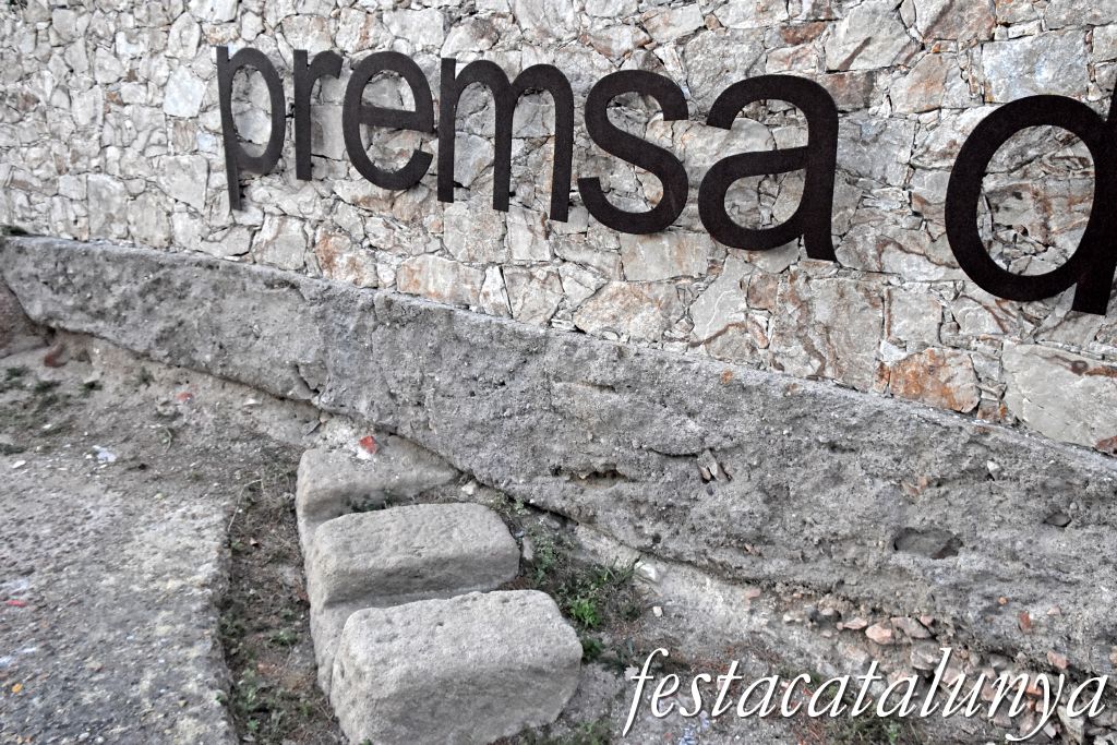 Premsa de vi romana de Llafranc a Palafrugell