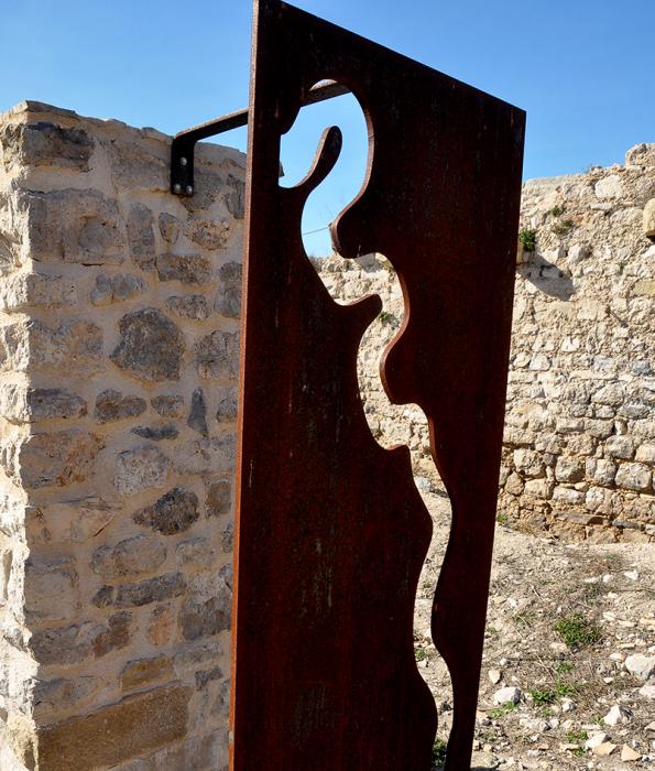 Escultura 75è aniversari de la Batalla de l'Ebre a Corbera d'Ebre