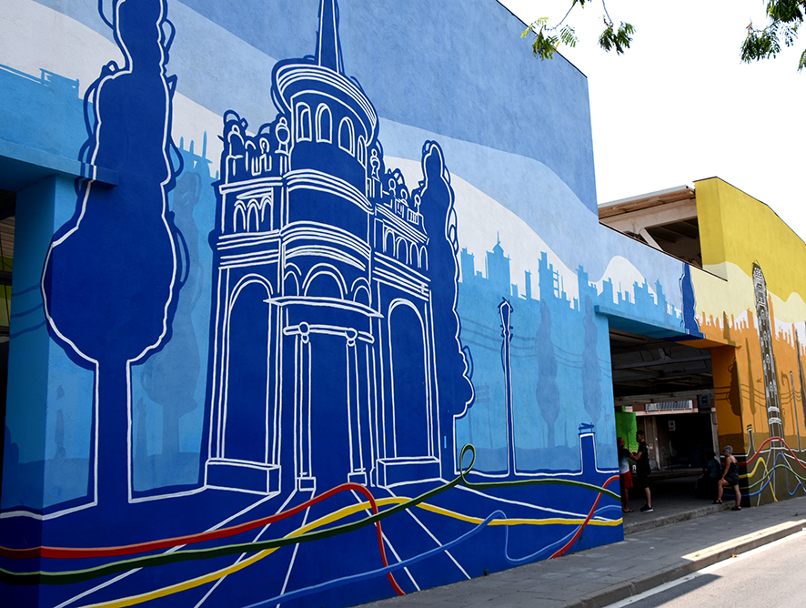 Art mural al carrer de Cornellà de Llobregat