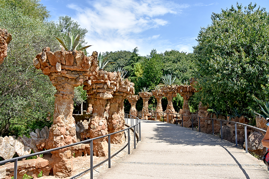Viaductes inferior, intermedi i superior del Park Güell ***