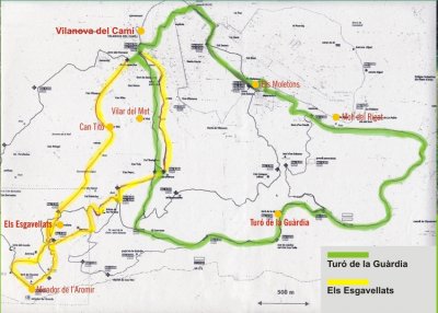 Vilanova del Camí - Rutes a peu i amb BTT - Els Esgavellats