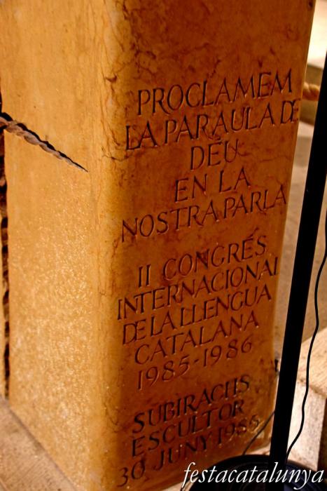 Vimbodí i Poblet - Església major de Santa Maria - Ambó