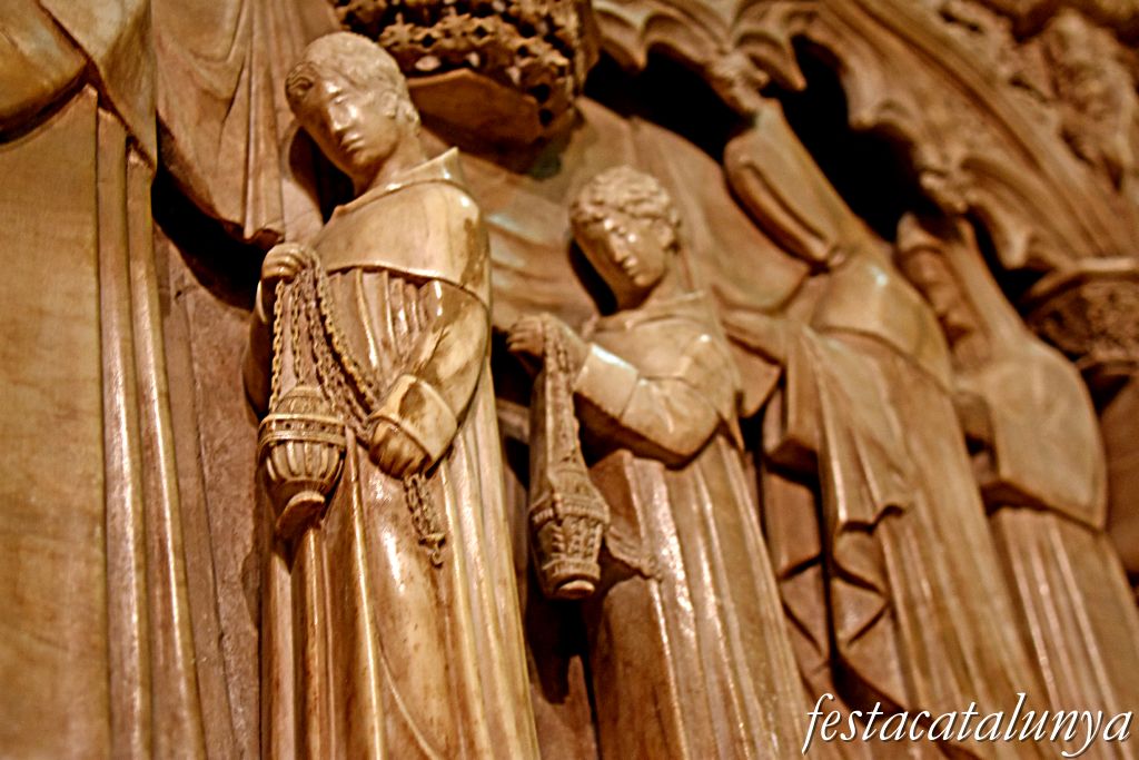 Vimbodí i Poblet - Panteó reial i tombes reials al costat de l'Epístola de l'església del monestir de Poblet - Martí l'Humà 
