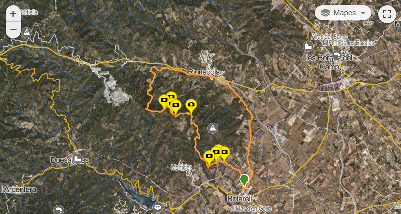 Botarell - Rutes