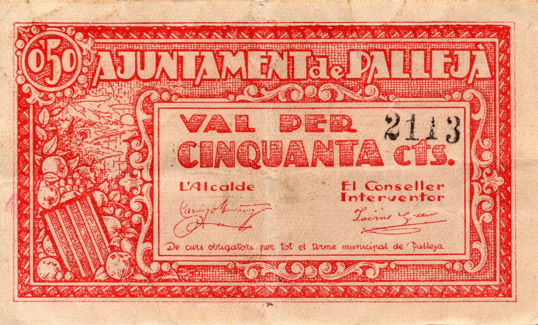 Pallejà - Paper moneda
