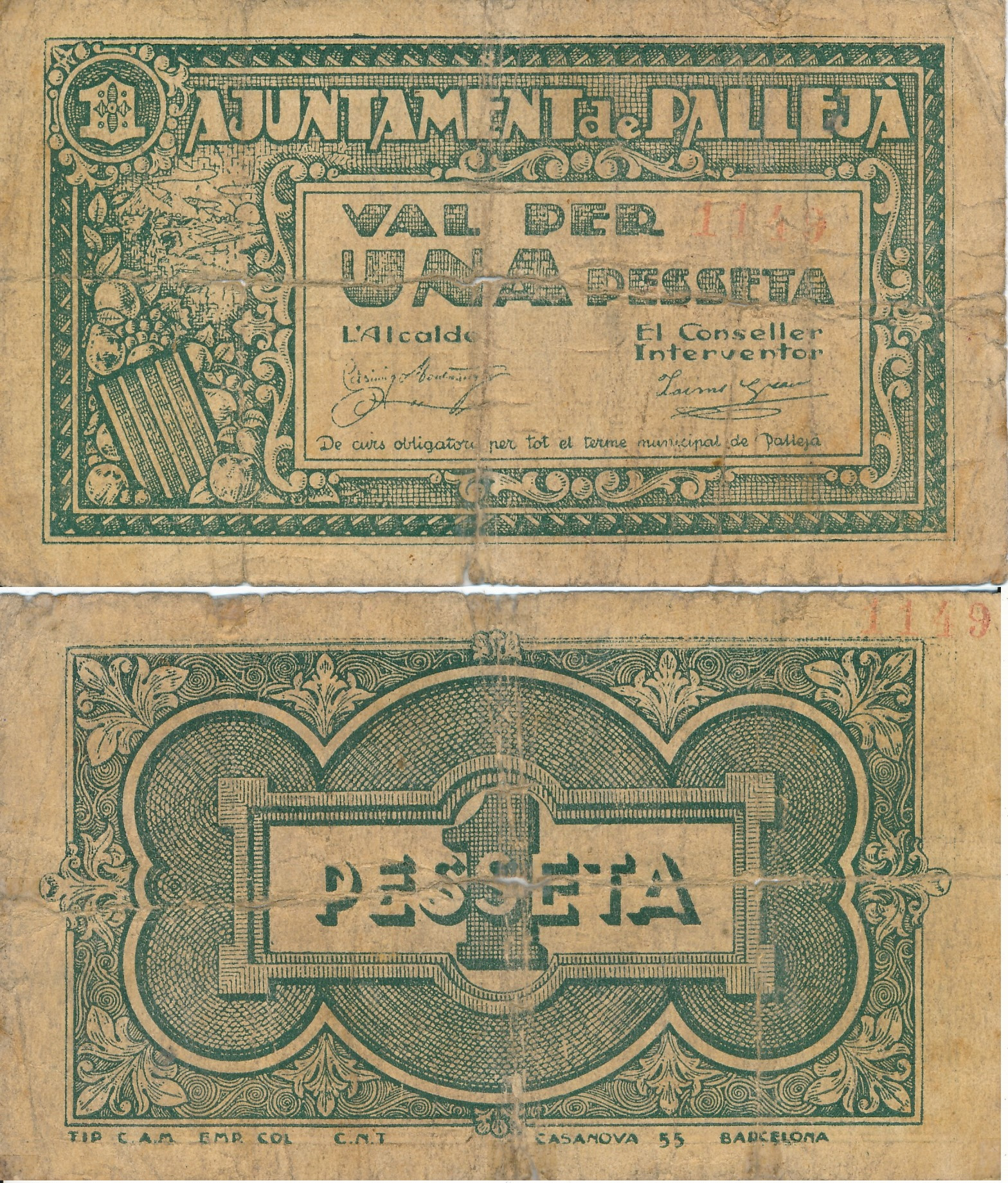 Pallejà - Paper moneda