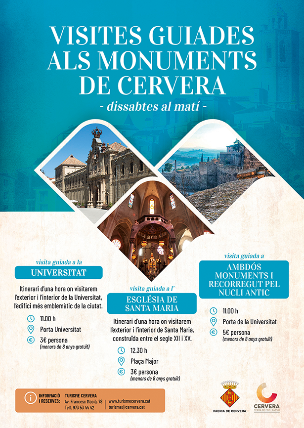 Cervera - Visites Guiades als monuments