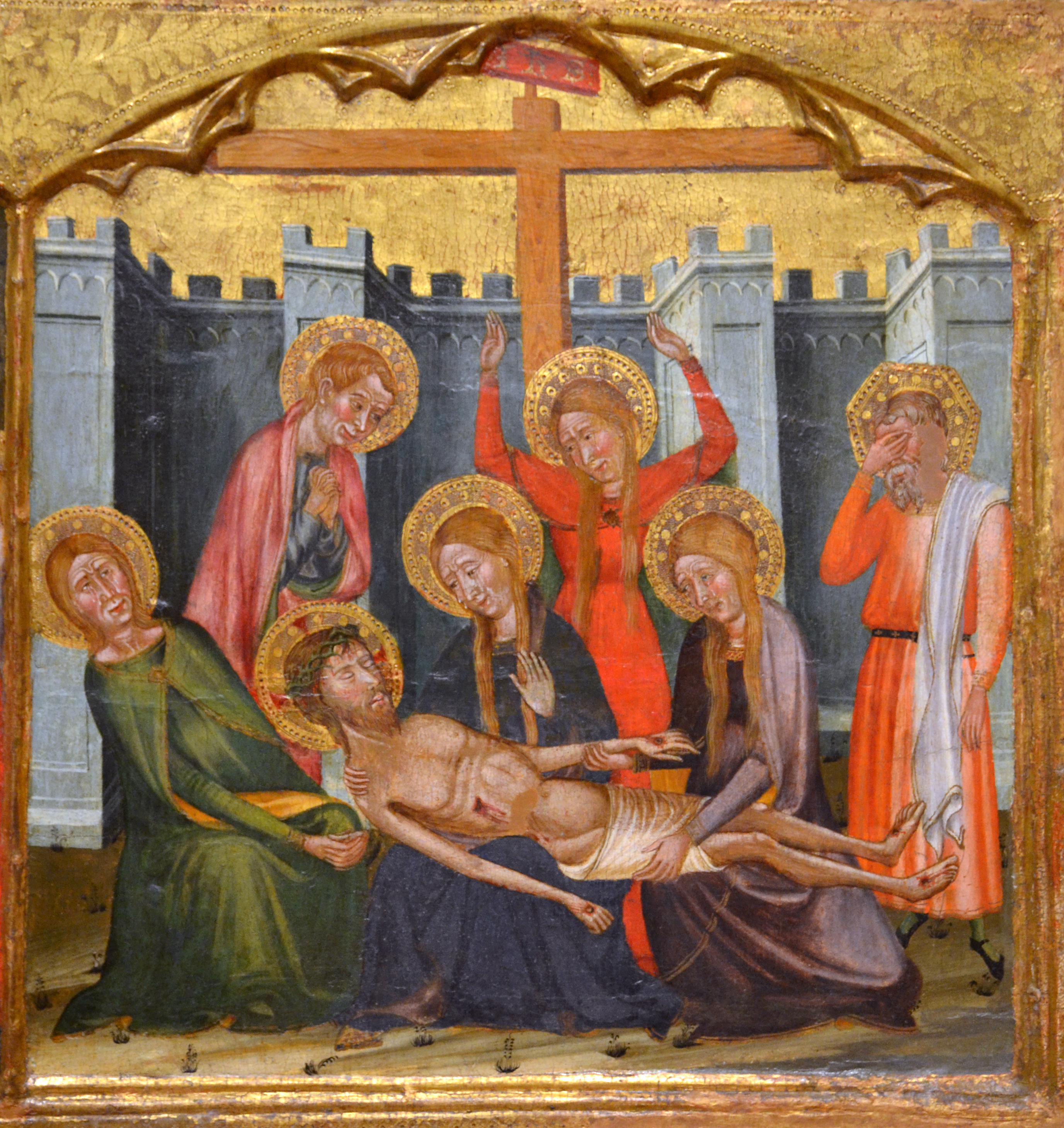 Rubió - Retaule de Santa Maria (Pietat a la predel·la original)