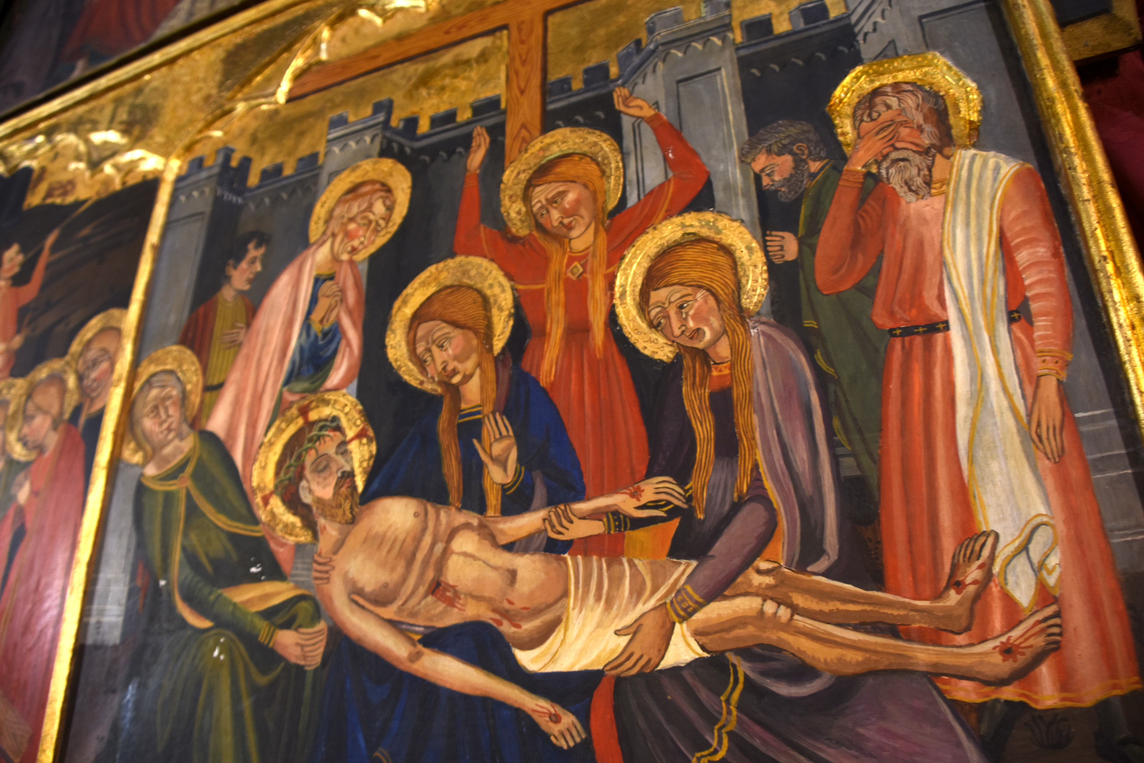 Rubió - Retaule de Santa Maria (Pietat a la reproducció de la predel·la)