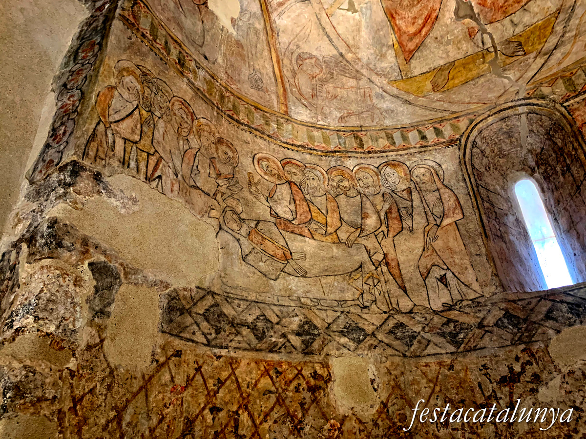 El Bruc - Església parroquial de Santa Maria - Pintures romàniques