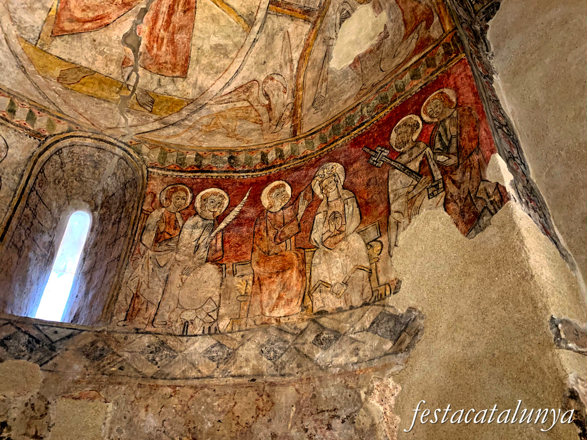 El Bruc - Església parroquial de Santa Maria - Pintures romàniques