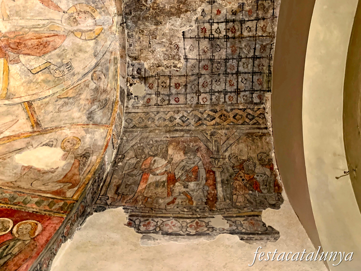 El Bruc - Església parroquial de Santa Maria - Pintures romàniques