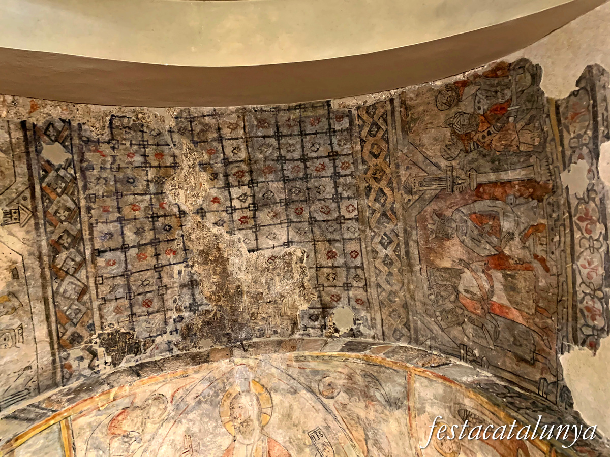 El Bruc - Església parroquial de Santa Maria - Pintures romàniques