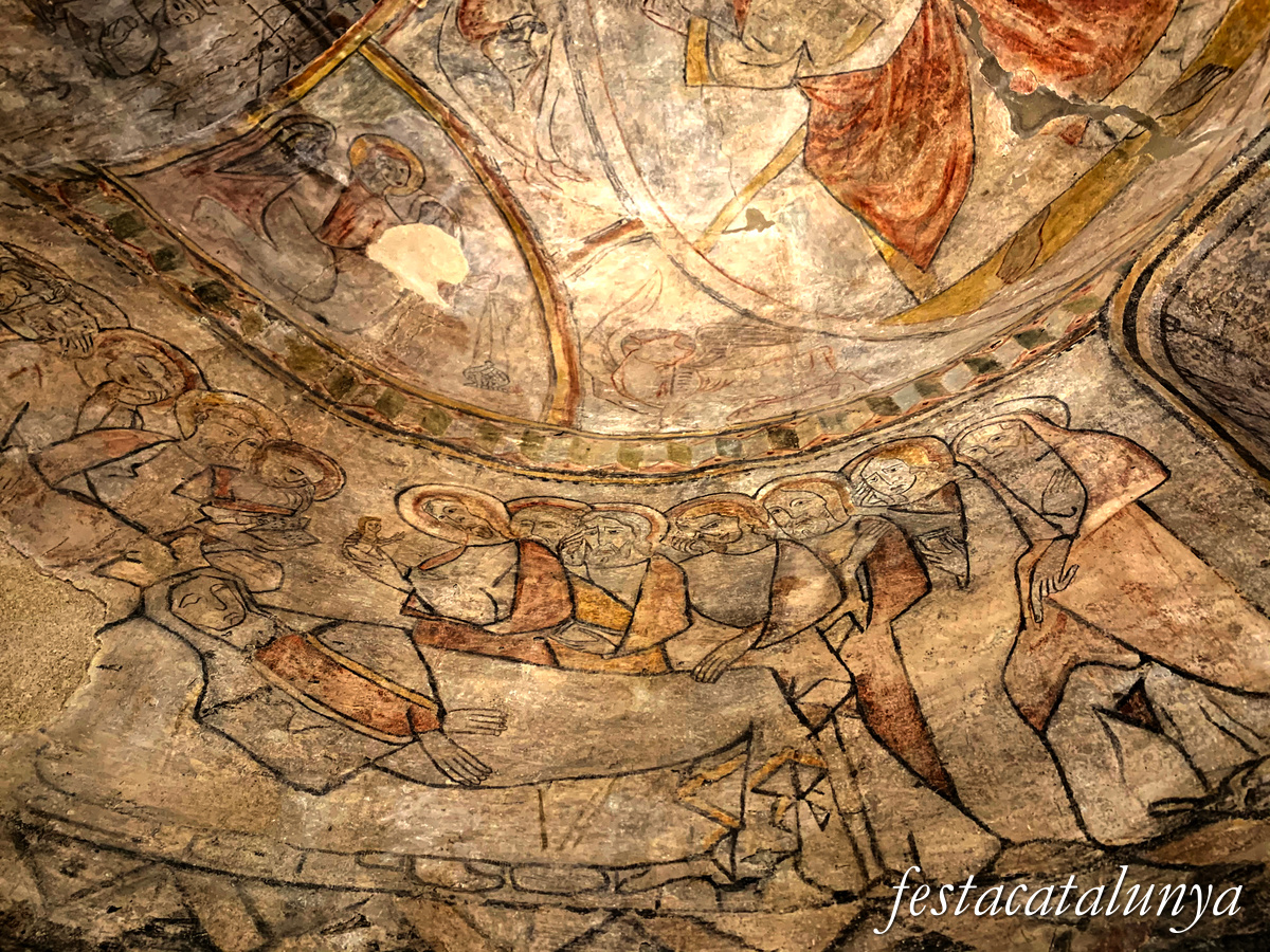 El Bruc - Església parroquial de Santa Maria - Pintures romàniques