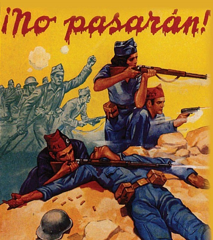 Ullastrell - Cartell republicà No pasarán