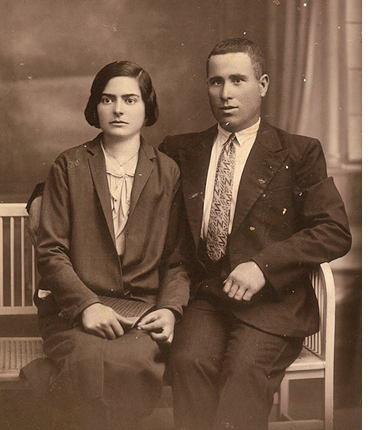 La Granadella - Ca l'Amanidor - La padrina Dolores casada amb Lluís Solé