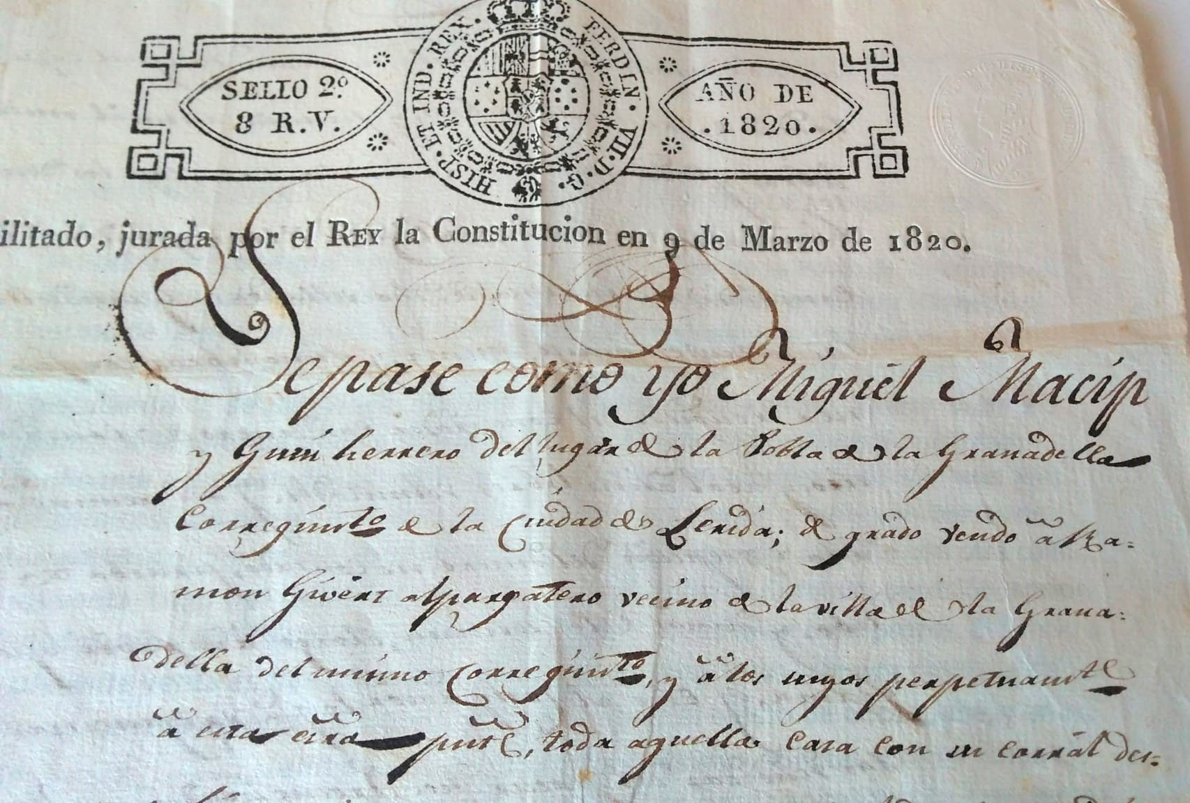 La Granadella - Ca l'Espardenyer - Document de la família que ja parla de l'ofici
