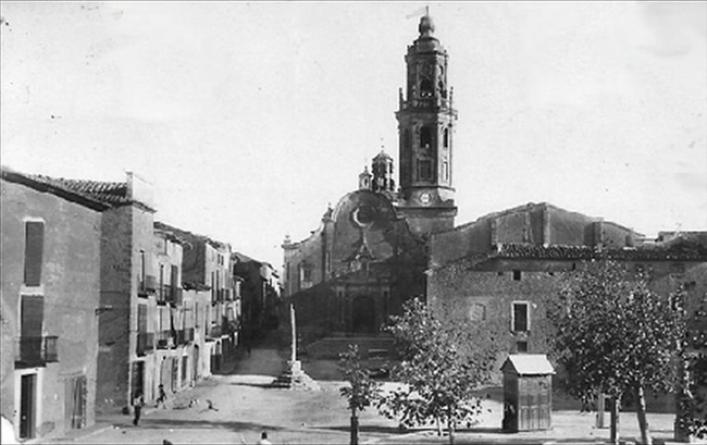 La Granadella - Cal Sereno - Quiosc de fusta de peses i i mesures al començament del segle XX