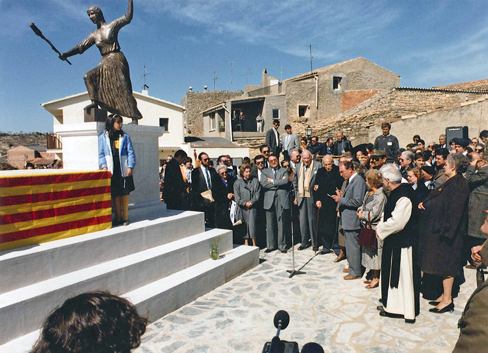 Fulleda - Inauguració del monument any 1986 (Foto: Martí Santamaria. Peti qui peti)