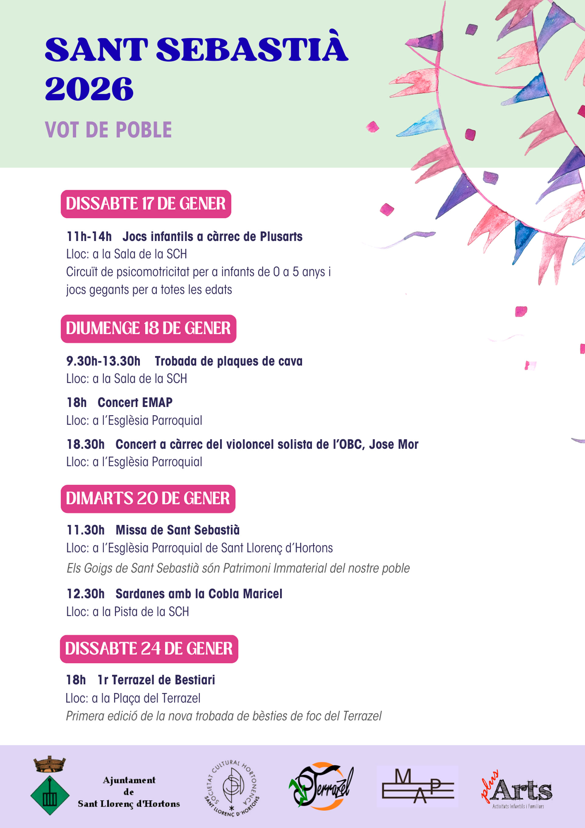 Festa de Sant Sebastià a Sant Llorenç d'Hortons