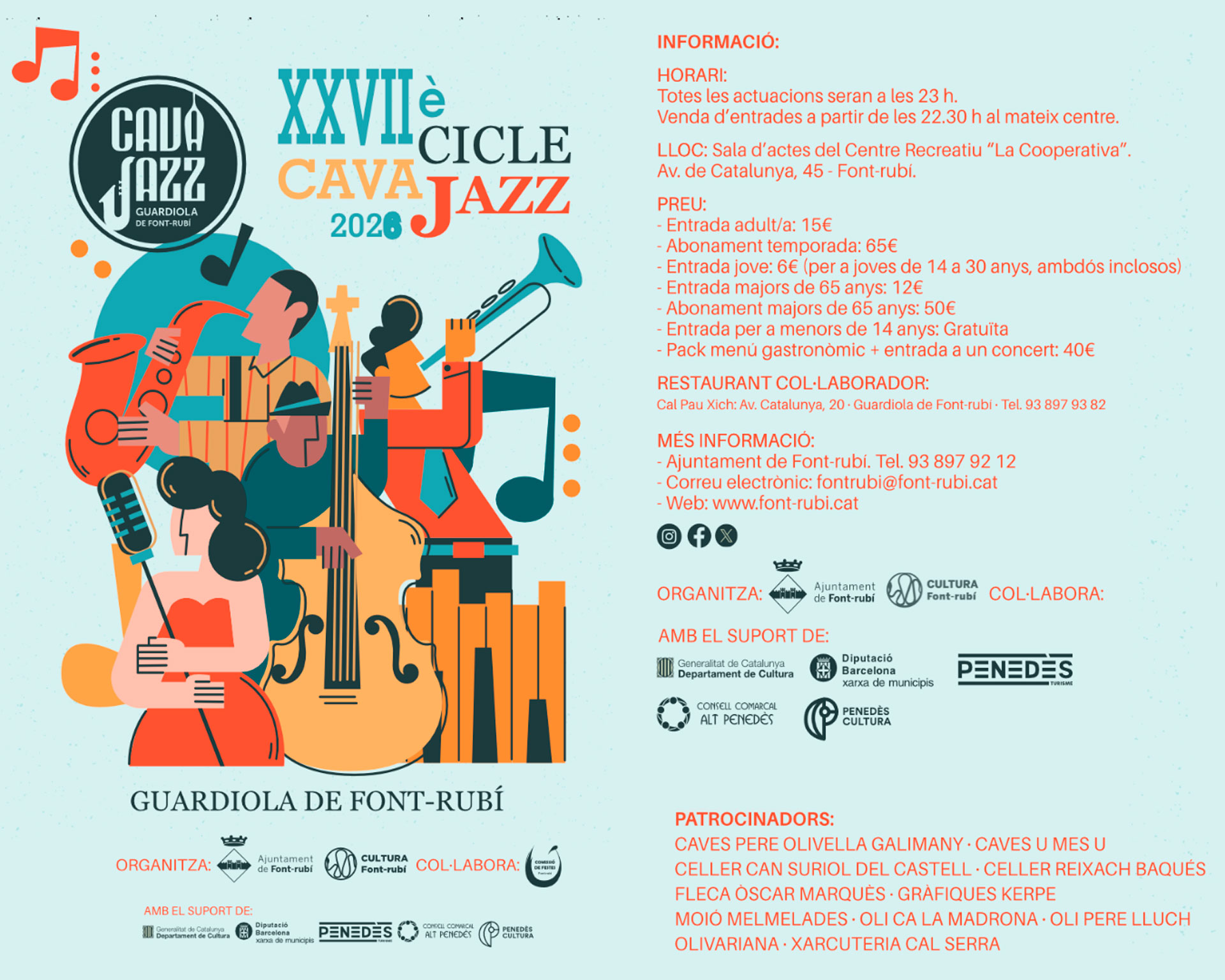 Font-rubí - Cicle Cava Jazz 2026