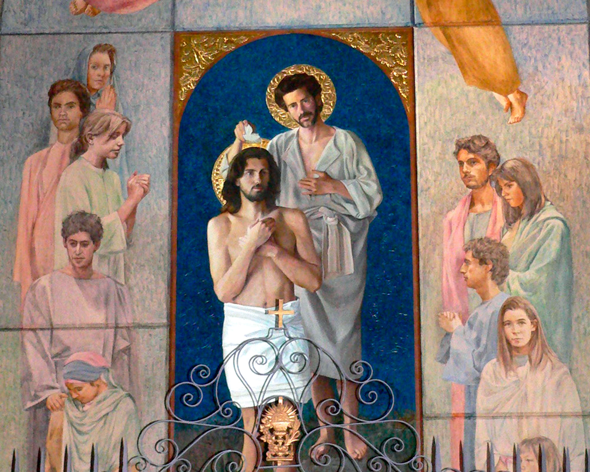 Perafita - Pintures murals del Baptisteri Sant Pere de Perafita (Foto: Ajuntament)