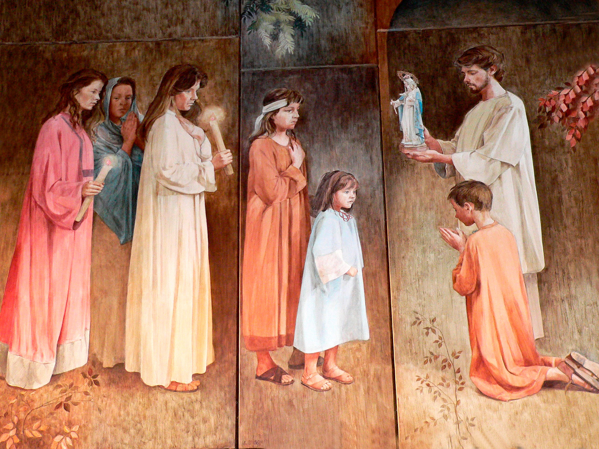 Perafita - Pintures murals de Sant Pere de Perafita (Foto: Ajuntament)