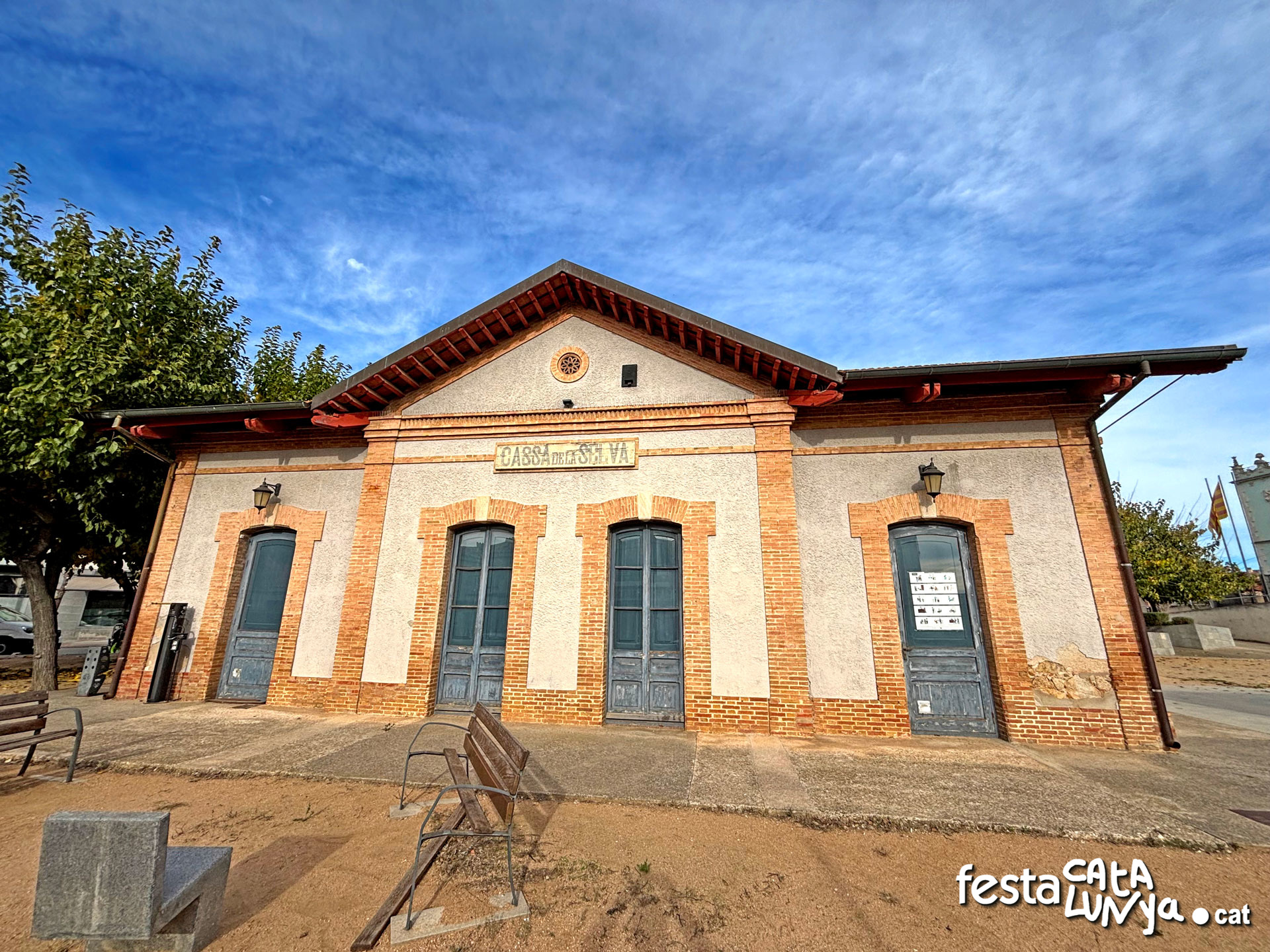 Estació del Carrilet de Sant Feliu de Guíxols a Cassà de la Selva