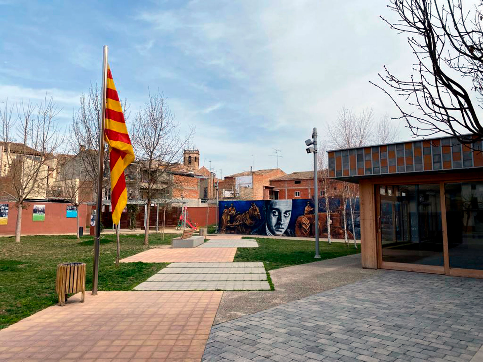 Plaça 1 d'octubre a Juneda