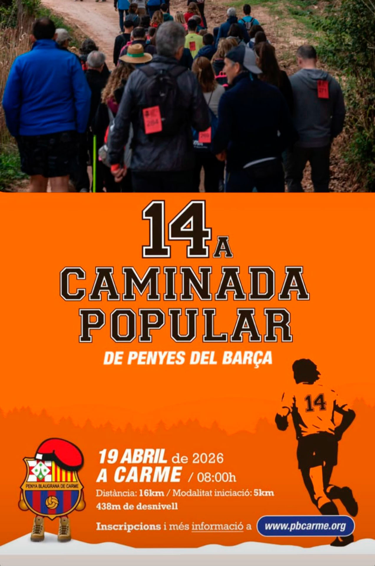 Carme - Caminada popular de Penyes del Barça 2026