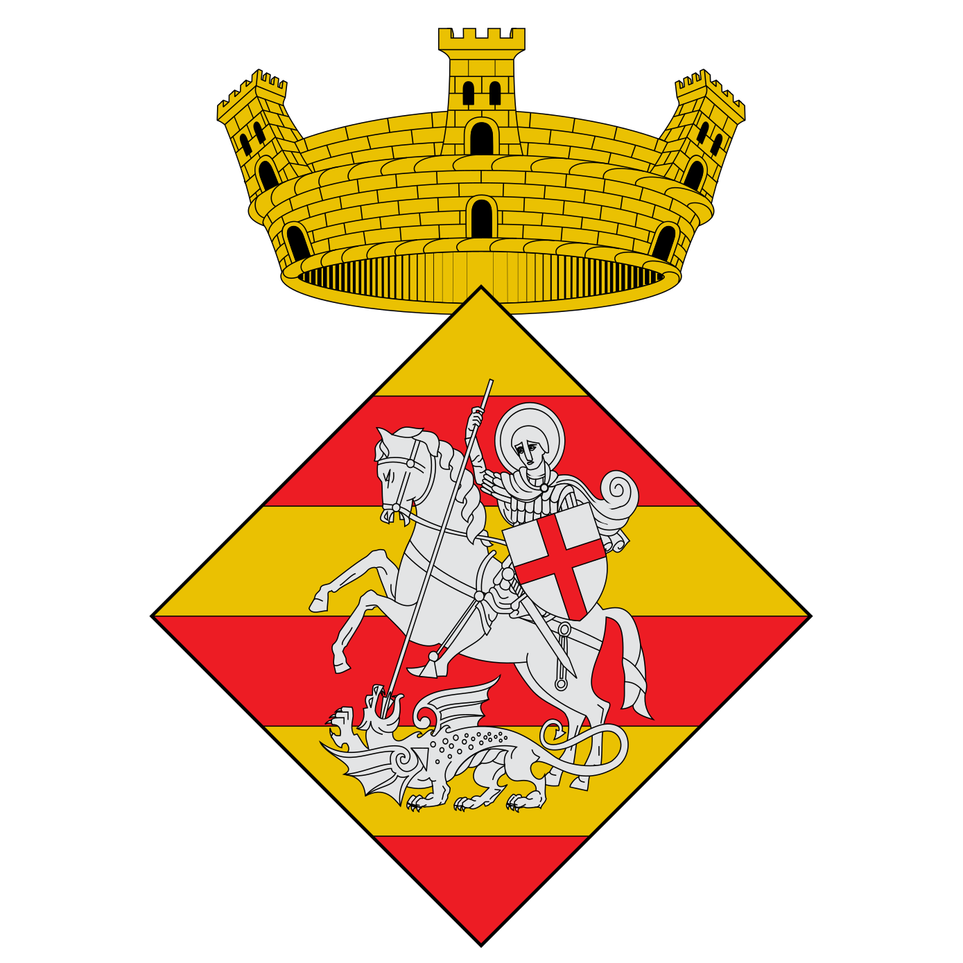 Sant Jordi Desvalls - escut