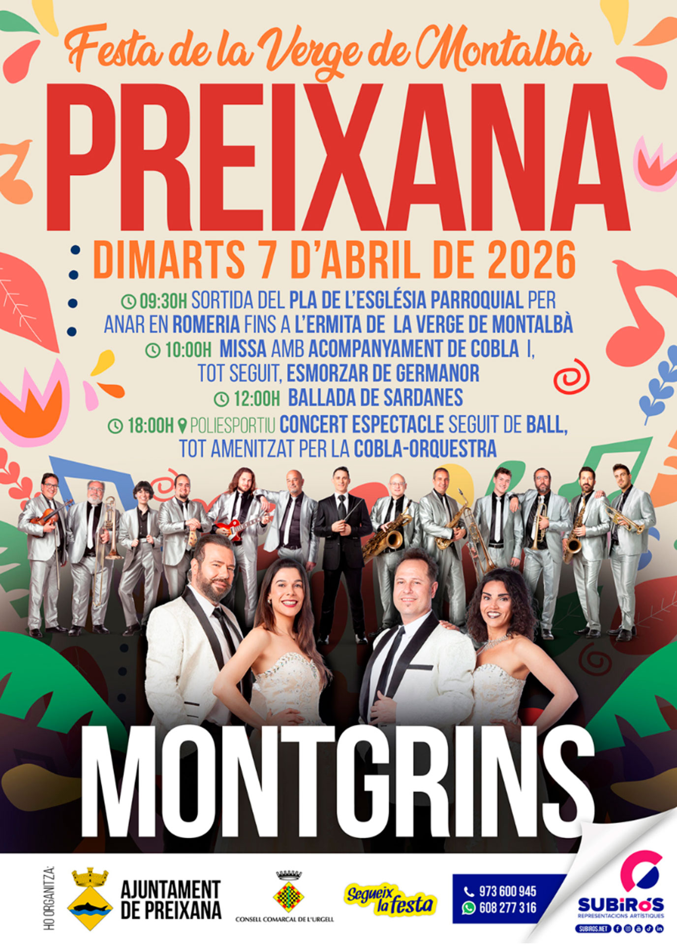 Preixana - Festa de la Verge de Montalbà 2026