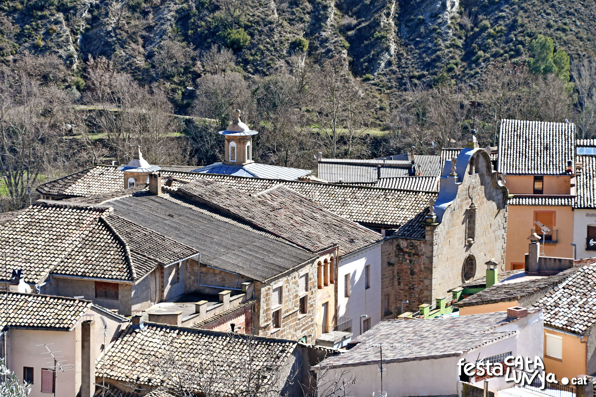 Sanaüja - Vistes panoràmiques des del castell