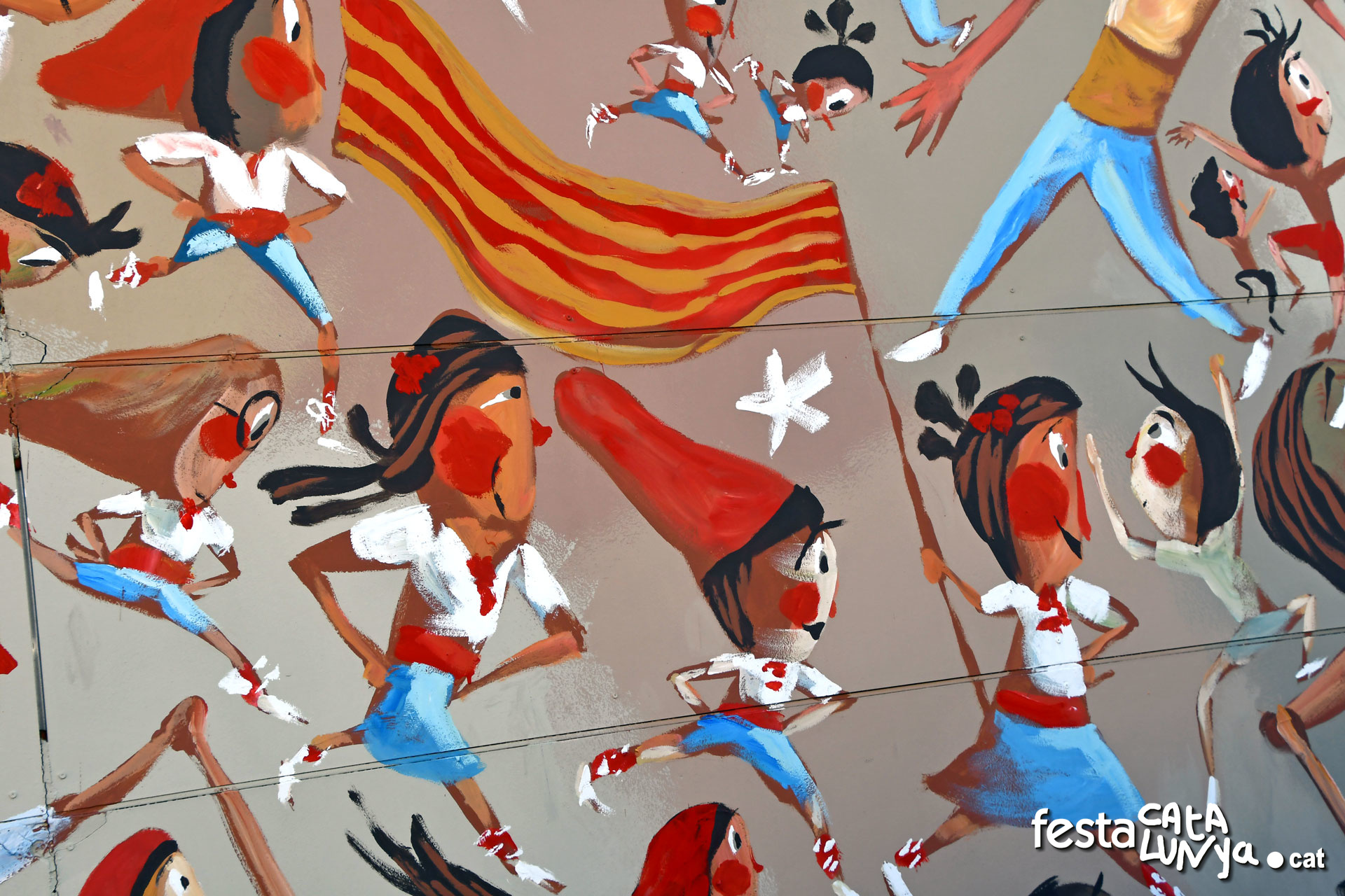 Navàs - Mural al pic del migdia de Valentí Gubianas