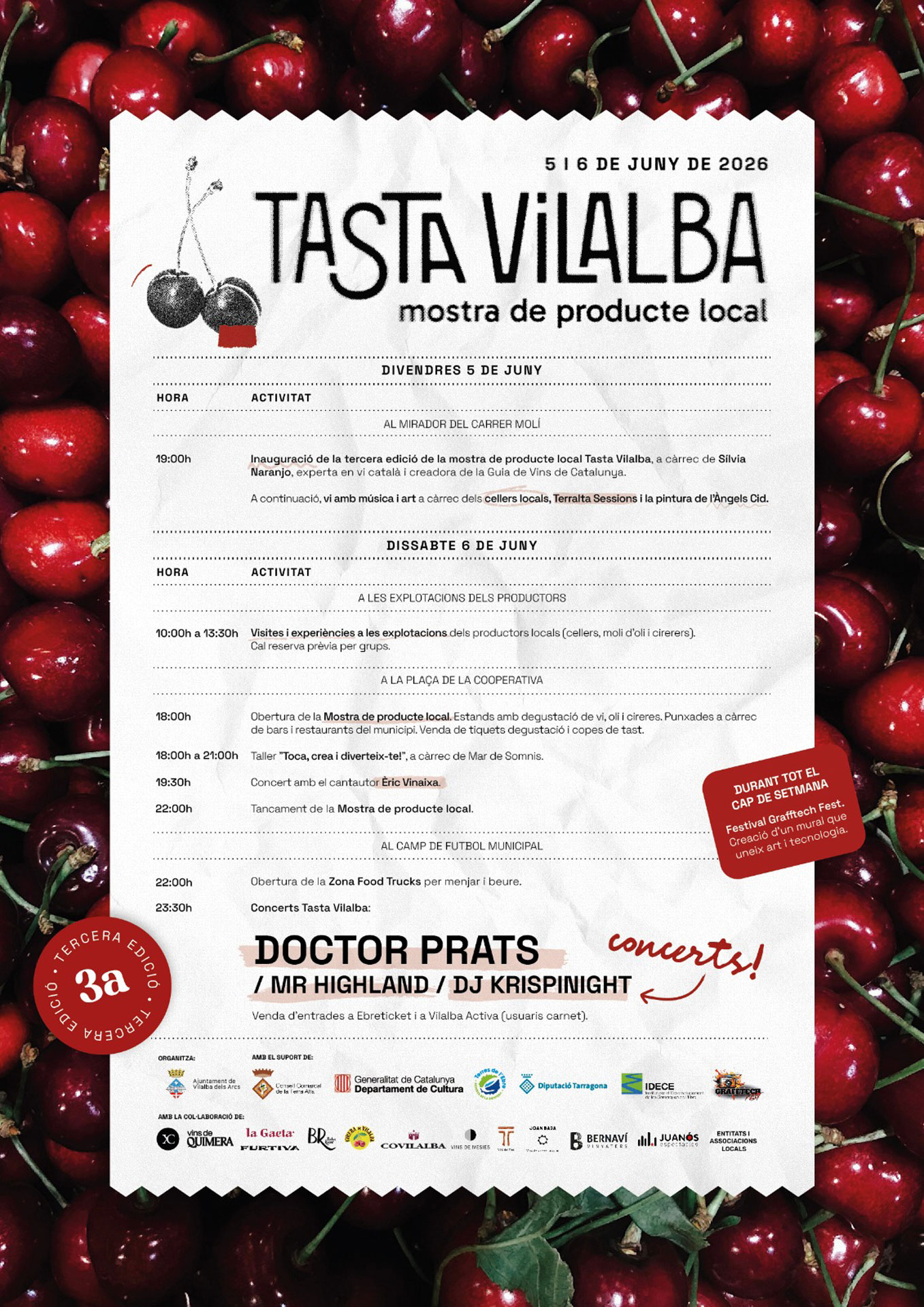 Vilalba dels Arcs - Tasta Vilalba, Mostra de producte local 2026