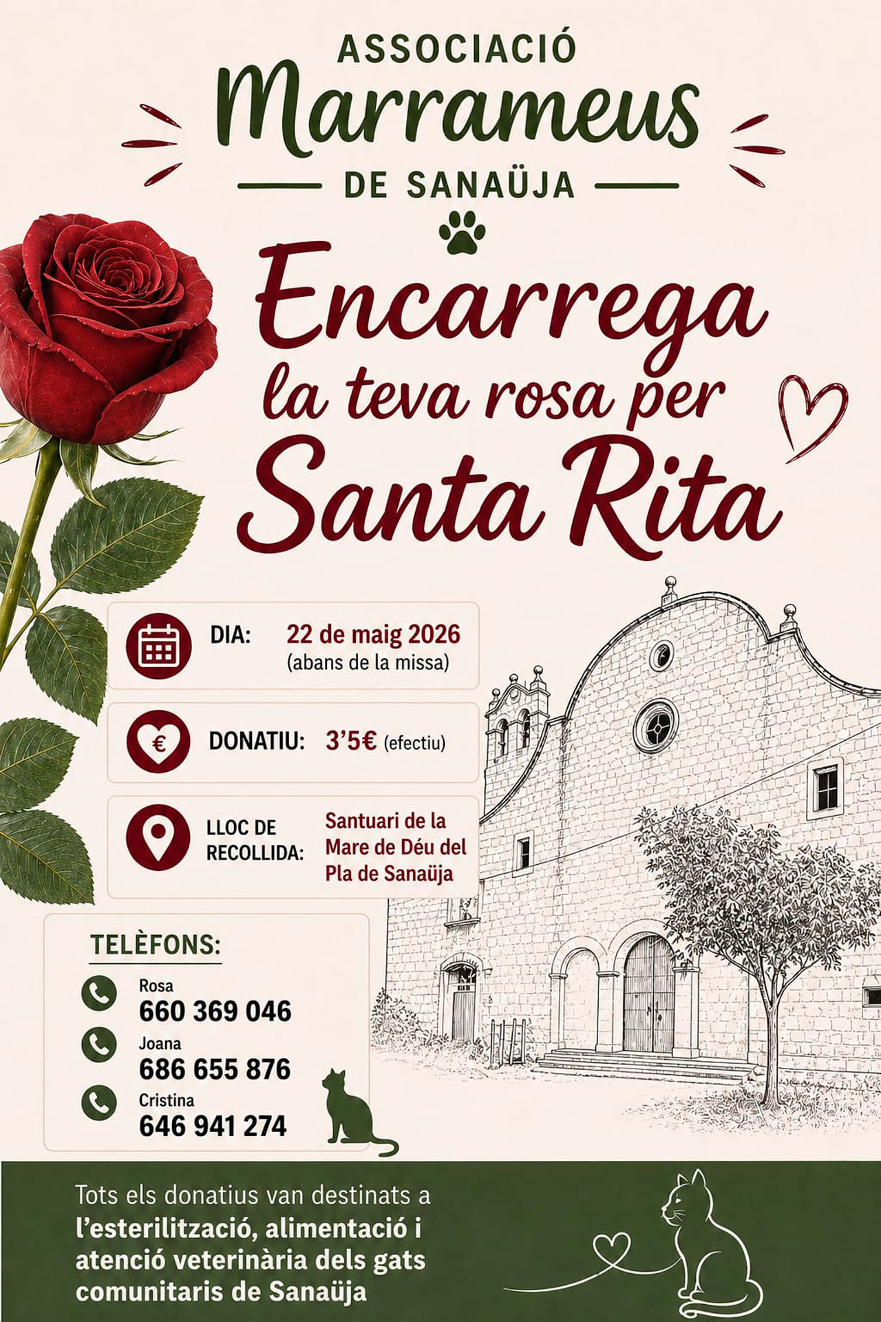 Sanaüja - Festa de Santa Rita 2026