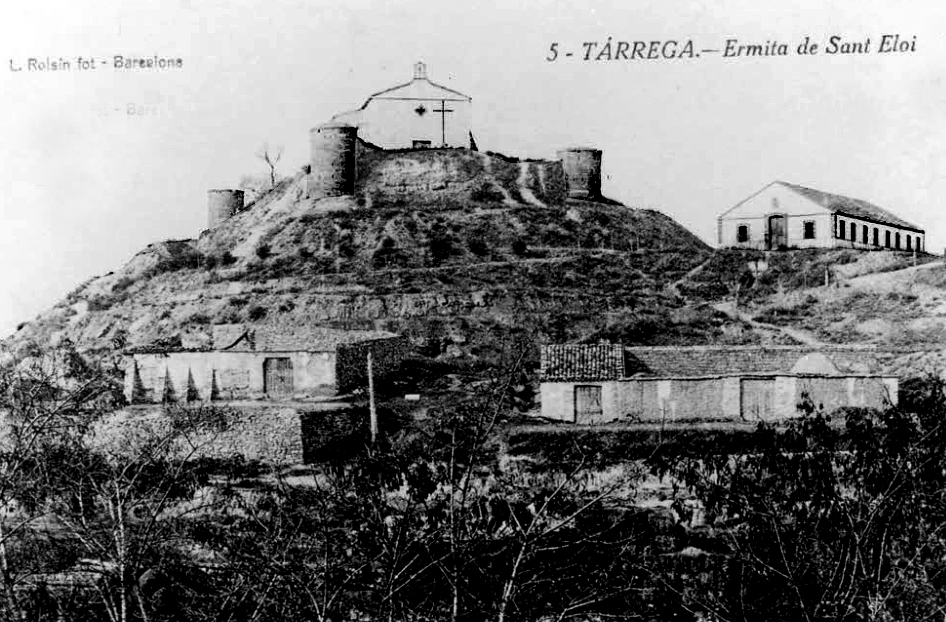 Tàrrega - Fortificacions de Sant Eloi inicis segle XX (Foto: L. Roisin. Arxiu Comarcal de l’Urgell)