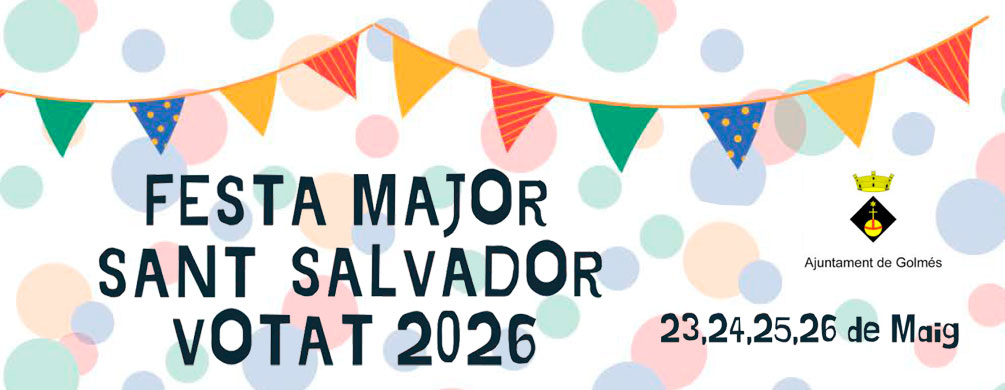Banner de Golmés - Festa Major de Sant Salvador Votat 2026