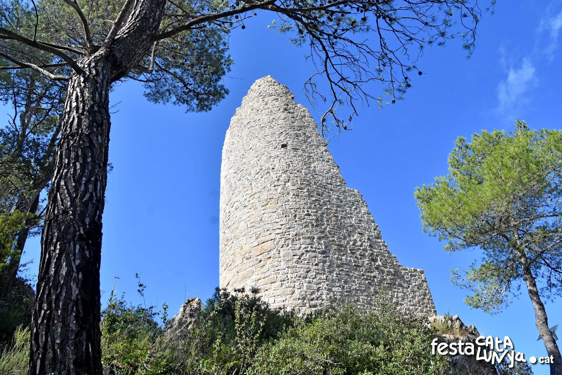 Castell i església de Sant Pere de Vilademàger de La Llacuna ***