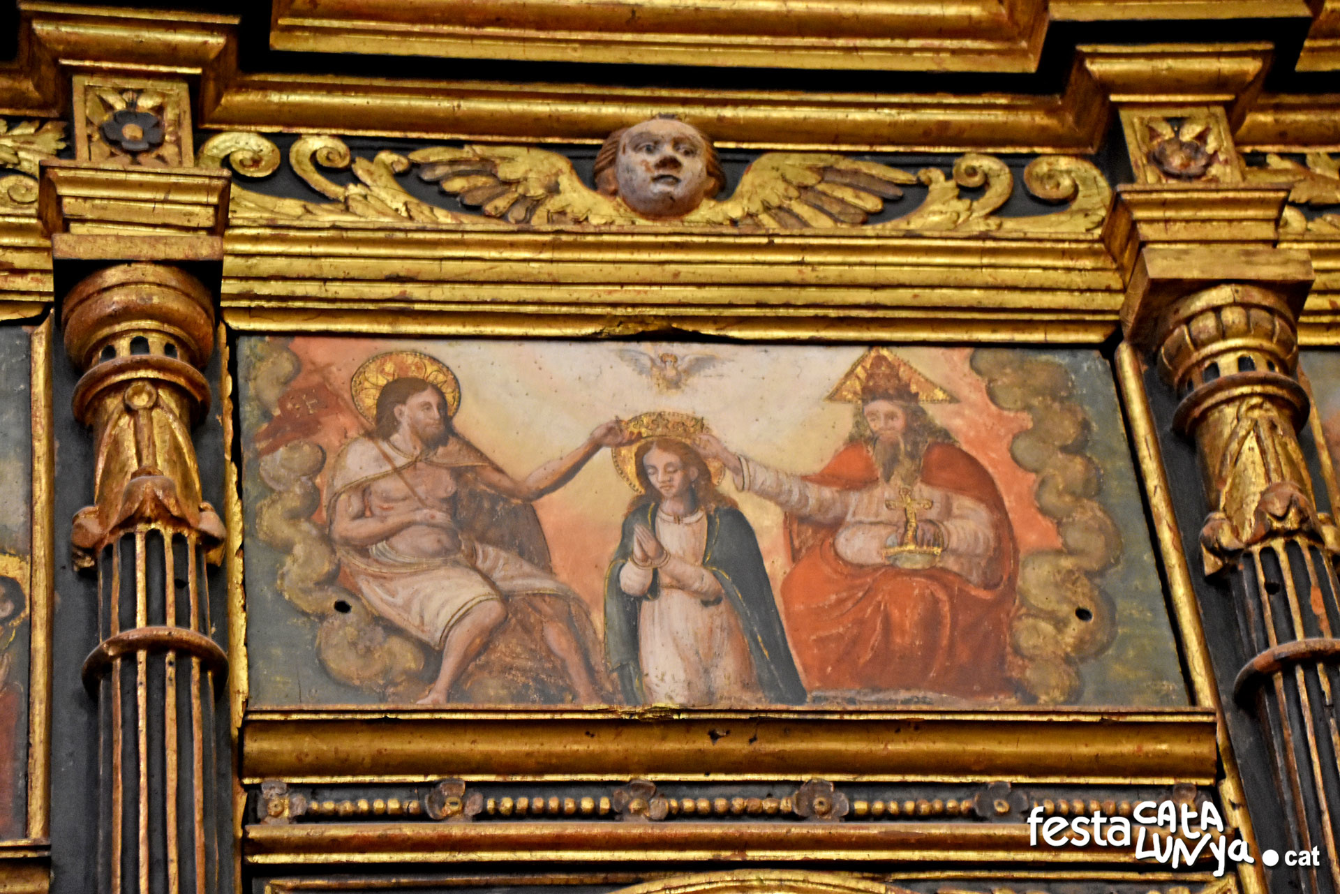 Vinyols i els Arcs - Retaule del Roser de l'església parroquial de Santa Caterina